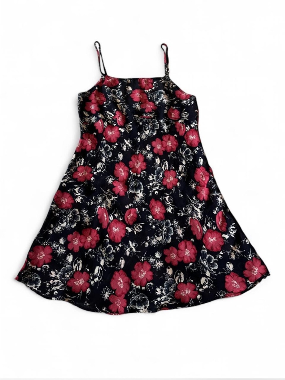 Banana Republic Navy Floral Spaghetti Strap Sundress size M